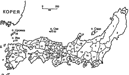 Чистая карта японии